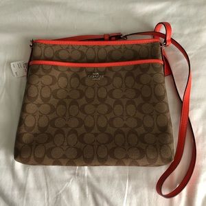 Coach Signature File Crossbody Bag